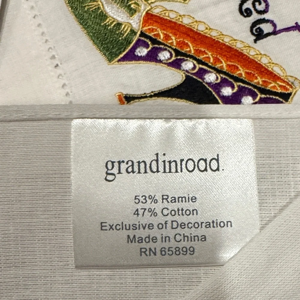 Peking Handicraft Embroidered Towels by Grandin Road -Wicked & Charmed Set of 2
